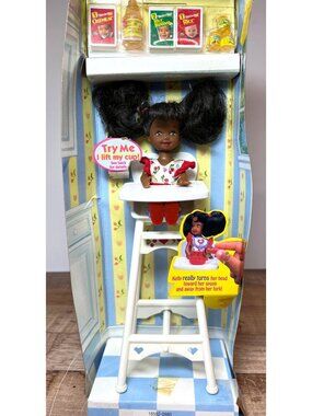 Mattel Kelly Doll In High Chair Feeding Accessories Interactive Head Turn